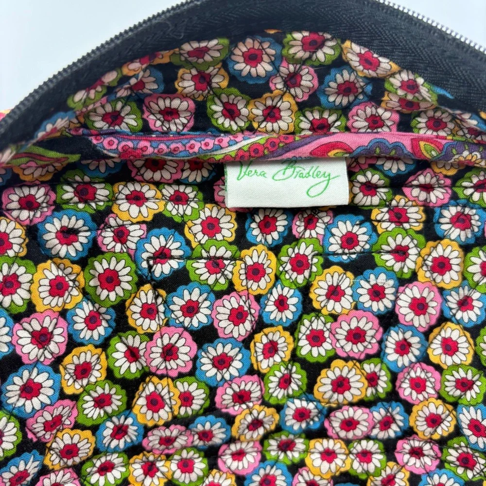 Vera Bradley Midnight Paisley‎ Quilted Cotton Backpack Floral Multi Color Bag